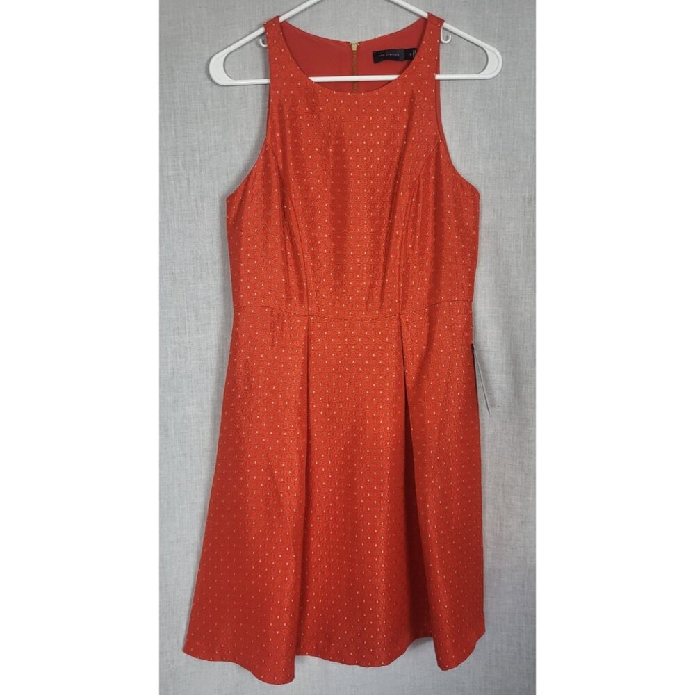 The Limited Red Dress Women's Sz 6 NWT! White Accents Party Cocktail Garden